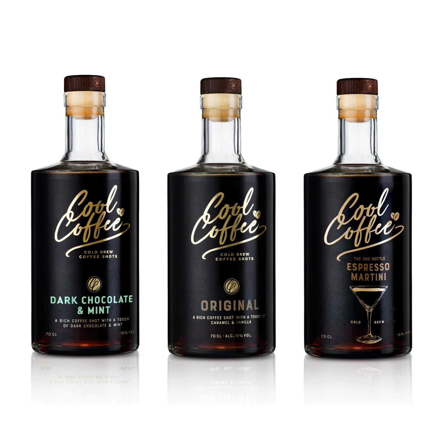 3 bottles of Cool-Coffee Mixed